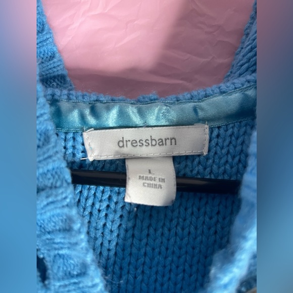 Dress Barn women’s large blue sweater hoodie - Picture 3 of 4